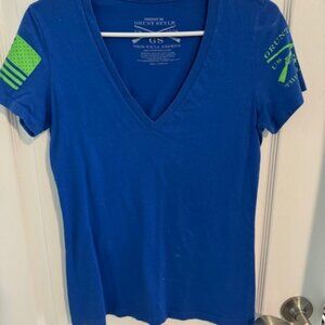 Grunt Style ladies V neck T shirt